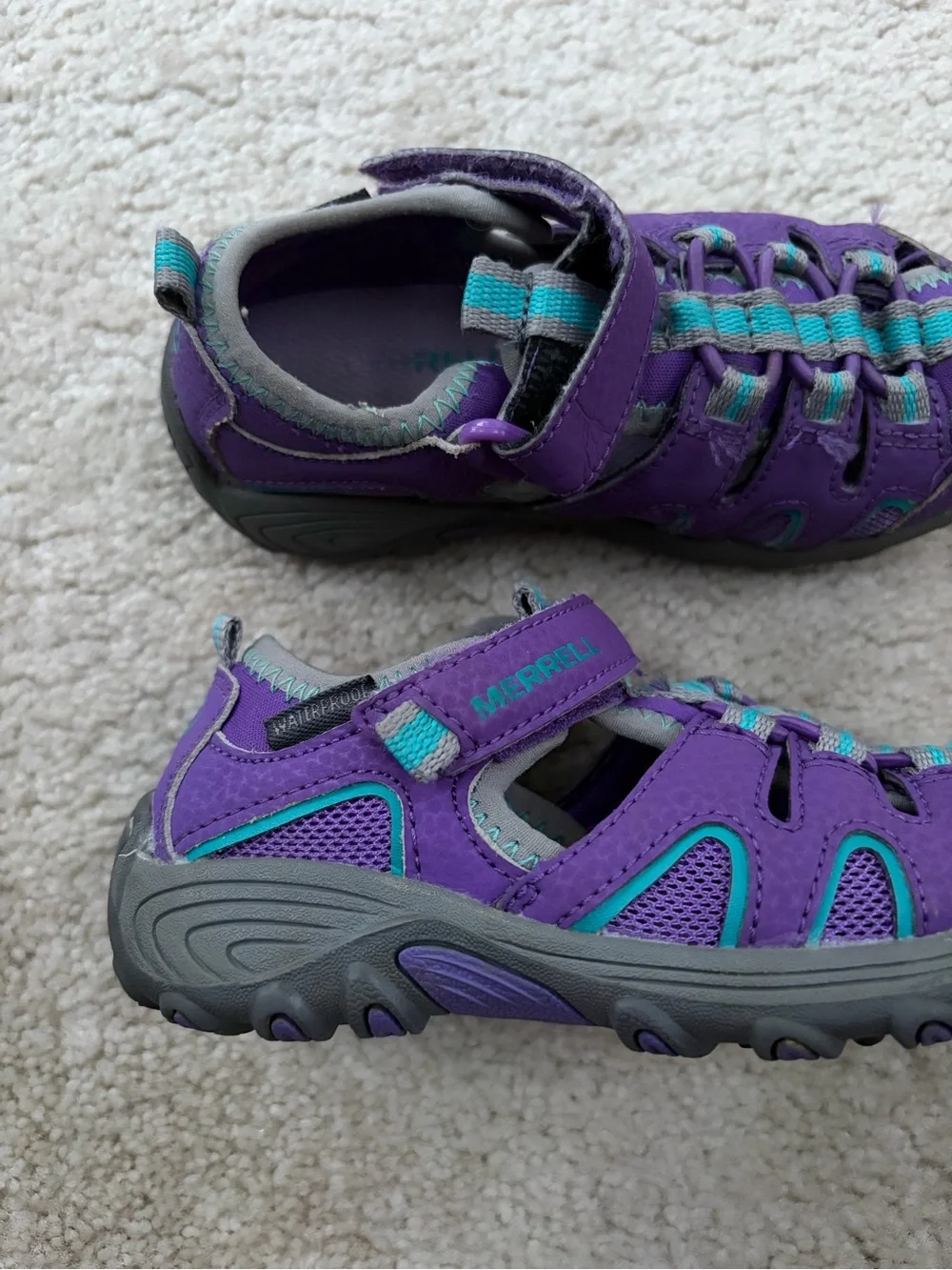 Merrell Toddler Size 9 Junior Purple Hydro Hiker H20 Sandals Sports Outdoors